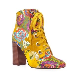 Floral Embroidered Booties